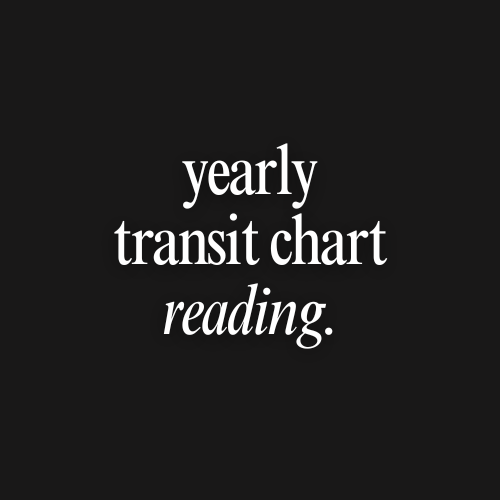 Yearly "Into The Future" Transit Chart Reading