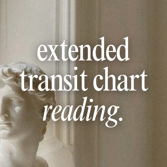 Extended "Into The Future" Transit Chart Reading