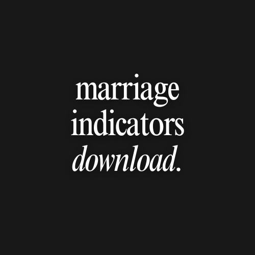 Text 'marriage indicators download' on a black background