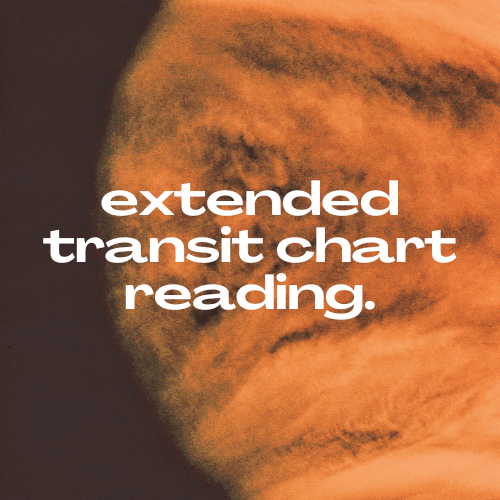 Extended "Into The Future" Transit Chart Reading